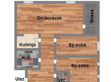 Trosoban stan, Novi Sad, Petrovaradin, prodaja, 64m2, 126000e, id992445